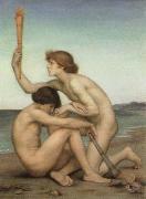 Evelyn De Morgan phosphorus and hesperus oil painting artist